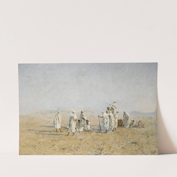 Bedouins in the desert (1891) by Adolf Meckel von Hemsbach