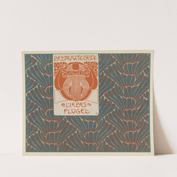 Bedruchte Seide Liebes Flugel (Printed Silk Love Wings) by Koloman Moser