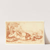 Beeld van de slapende Hermafroditus by Cornelis Pronk