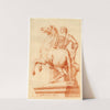 Beeld van een der Dioscuri met een paard by Cornelis Pronk