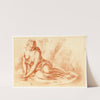 Beeld van op de grond zittende vrouw by Cornelis Pronk