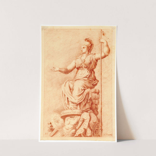 Beeld van Roma als getroonde vrouw by Cornelis Pronk