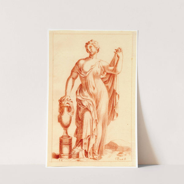 Beeld van staande vrouw by Cornelis Pronk
