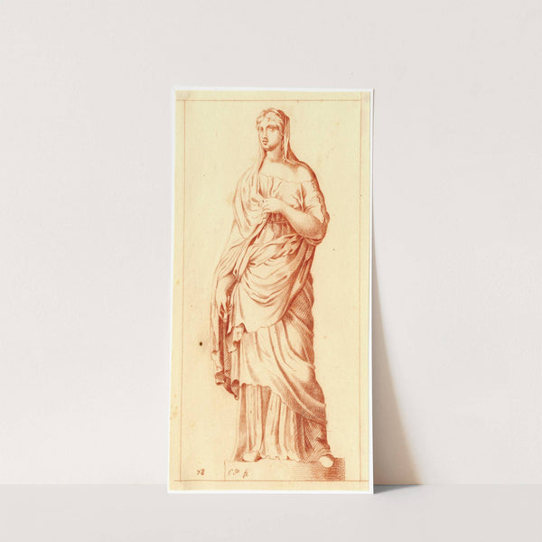 Beeld van staande vrouw by Cornelis Pronk