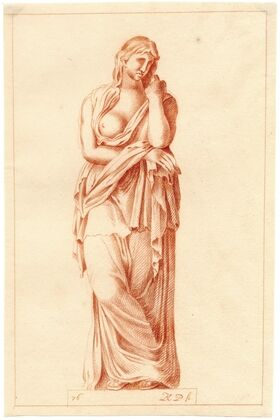 Beeld van staande vrouw
