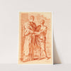 Beeld van twee elkaar omhelzende broers by Cornelis Pronk
