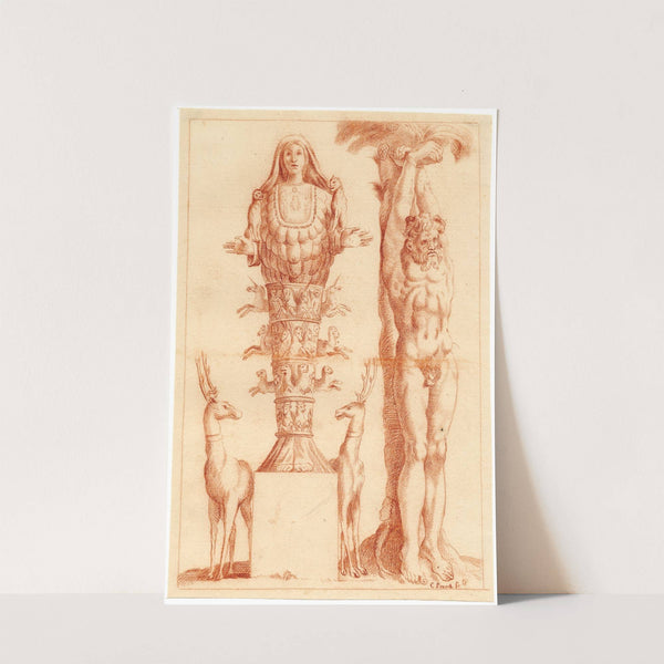 Beelden van Marsyas en de Natuur by Cornelis Pronk