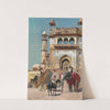 Before the great Jami Masjid mosque, Mathura, India (1883) by Edwin Lord Weeks