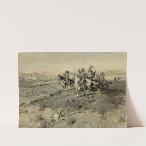 Before The White Man Came (Indian Game Hunt) ( 1897) by Charles Marion Russell