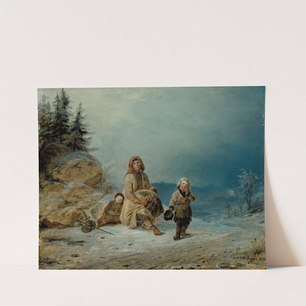 Beggar Family On The Road (1860) by Robert Wilhelm Ekman