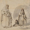 Beggar women with children