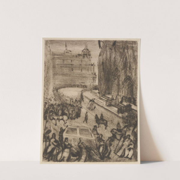 Begräbnis Antonius Kardinal Fischer (1912) by Rudolf Grossmann