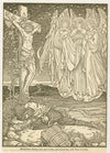 Behold three shining ones came to him, and saluted him, with Peace be to thee.