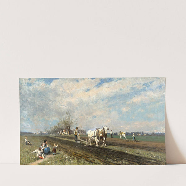 Bei der Feldarbeit by Heinrich Rasch