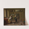 Bei der Morgentoilette by Justus Juncker