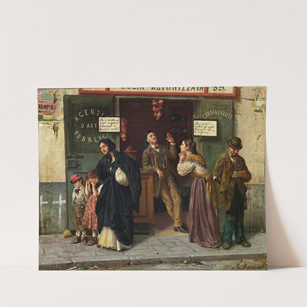 Beim Pfandleiher by Eduardo Matania