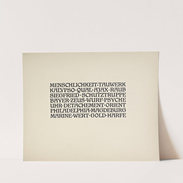 Beispiele kunstlerischer Schrift Pl.086 by Rudolf von Larisch