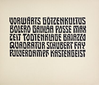 Beispiele kunstlerischer Schrift Pl.087