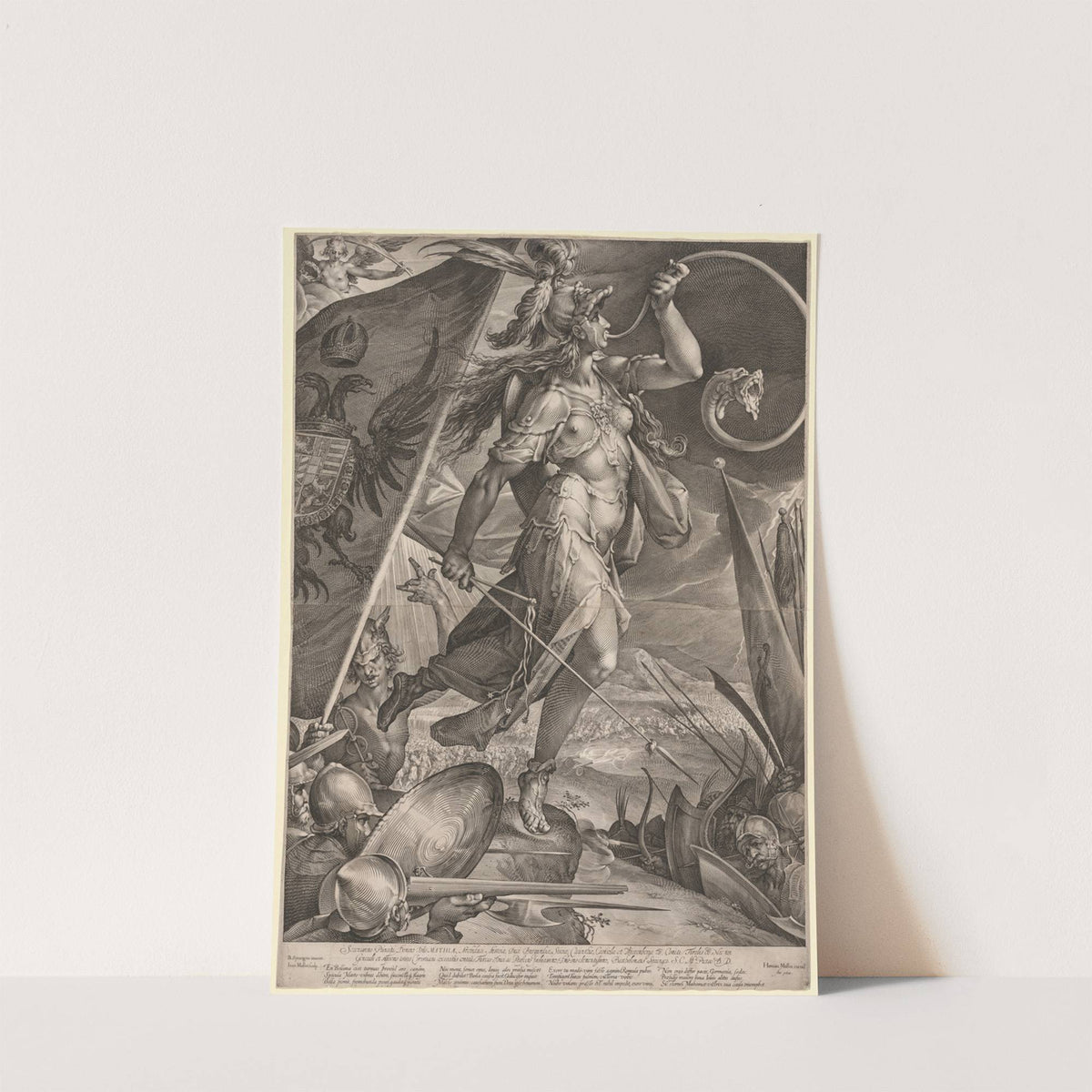 Bellona Leading the Armies of the Emperor against the Turks (1600) by Jan Muller