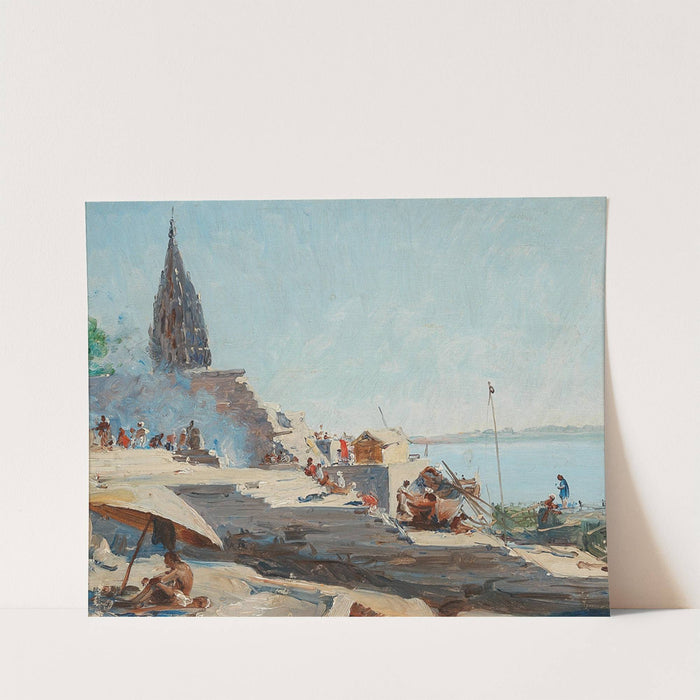 Benares on the Ganges, India’s spiritual capital by Jean Celestin Tancrede Bastet