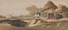 Bengal landscape with a soldier and a distant shrine