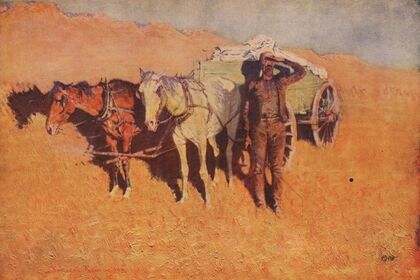 Benighted for a dry camp (1912)