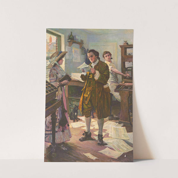 Benjamin Franklin, printer, Philadelphia by S.M. Arthurs