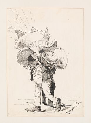 Benjamin Harrison ‘Talking Through his Hat (1892)