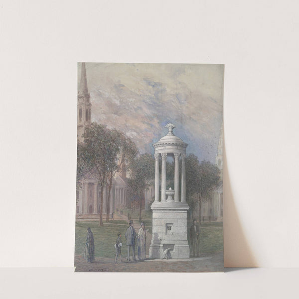 Bennett Fountain on New Haven Green by John Ferguson Weir
