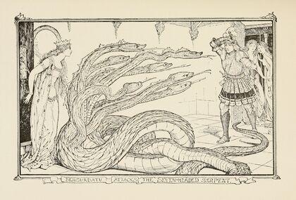 Bensurdatu attacks the Seven-headed Serpent
