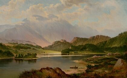 Benvenue Rising Over Loch Achray, Scotland