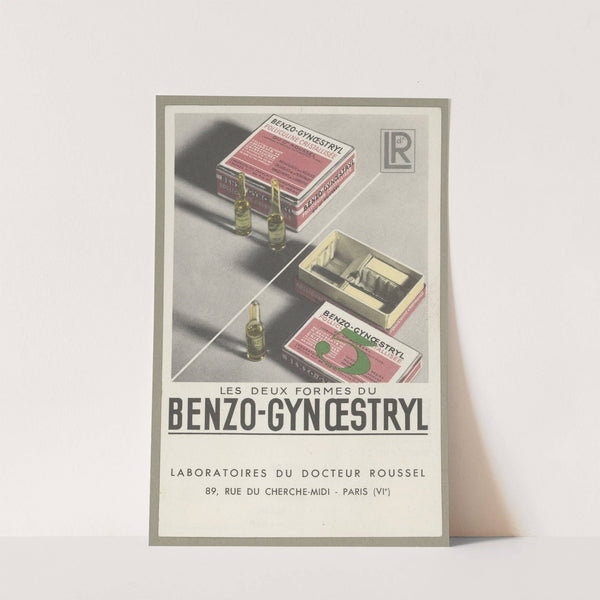 Benzo-Gynoestryl (1910-1950) by Laboratoires du docteur Roussel