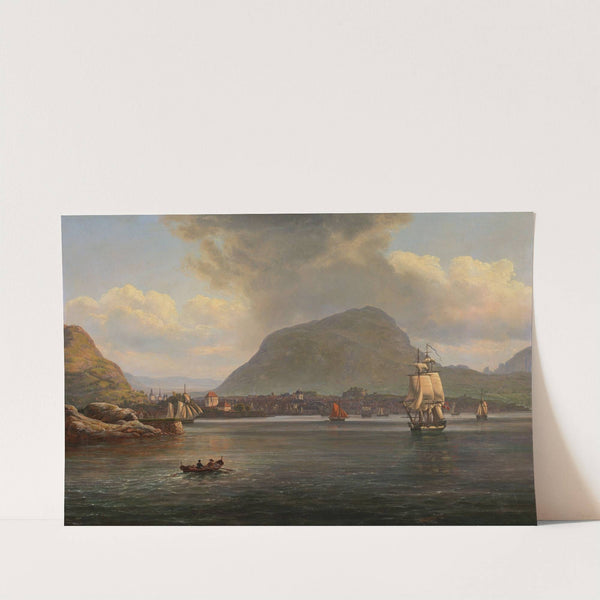 Bergen seen from the northern Inlet by Johan Christian Dahl
