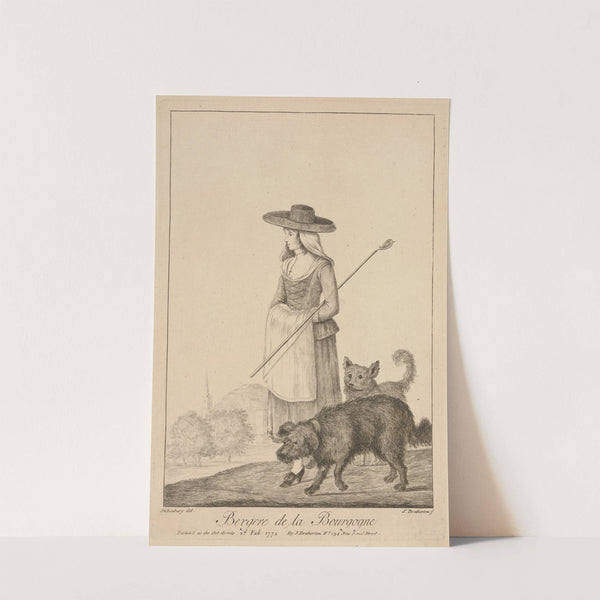 Bergere de la Bourgogne. (1773) by Henry William Bunbury