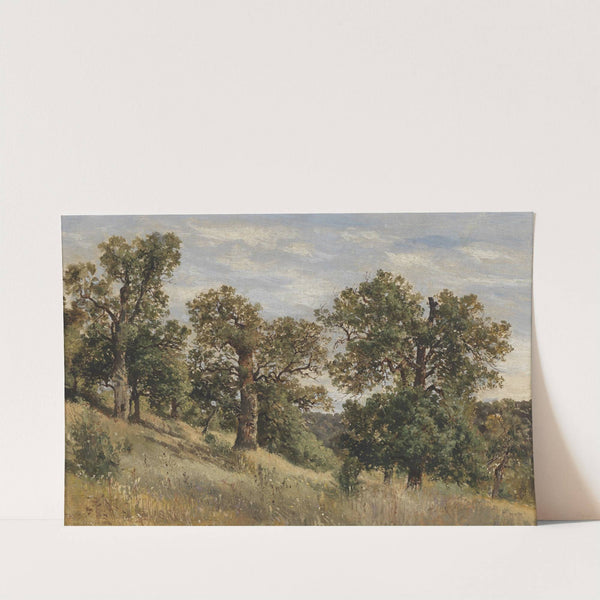 Berghang mit Baum by Theodor Von Hörmann