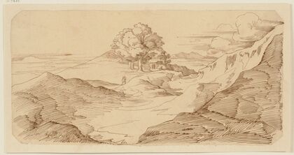 Bergige italienische Landschaft