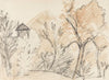 Bergige Landschaft mit kleinem Haus (1925)