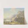 Berglandschaft mit einem See by Carl Philipp Schallhas