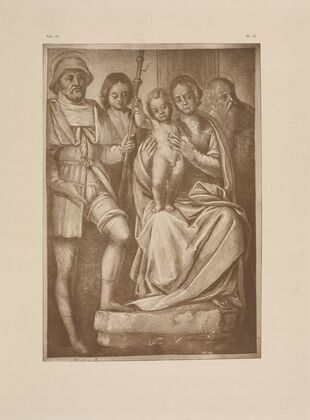 Bernardino Lanino – Madonna and child with St. Roch and St. Jerome