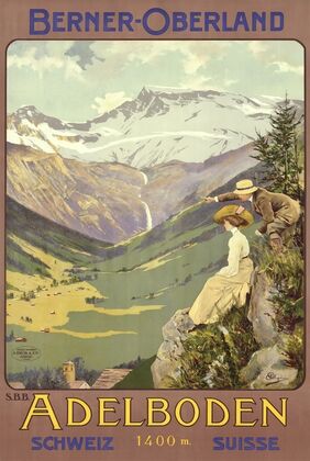 Berner-Oberland; Adelboden 1400m, Schweiz, Suisse (1910)