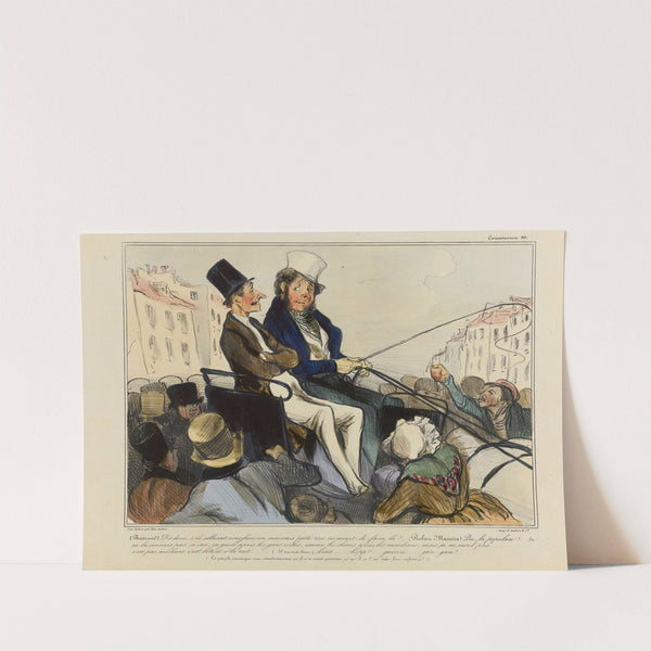 (Bertrand) Dis donc, s’ils allaient nous faire un mauvais parti tous ces meurt-de-faim-là … (1836-1838) by Honoré Daumier