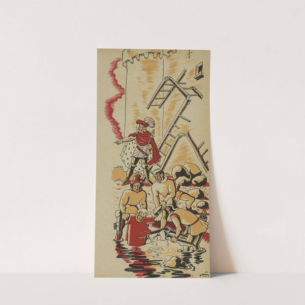 Bertrand du Guesclin le preux connétable Pl.10 (1944) by J.P Vernay