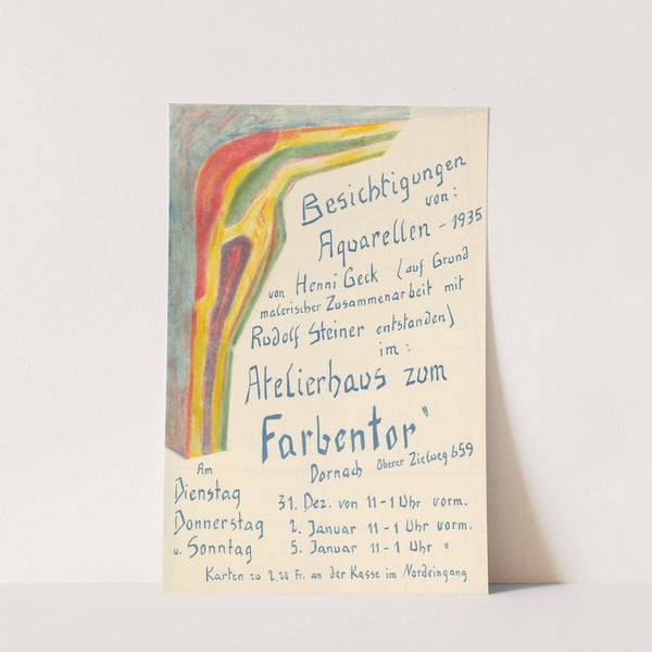 Besichtigungen von; Aquarellen –1935 (1935) by Henni Geck