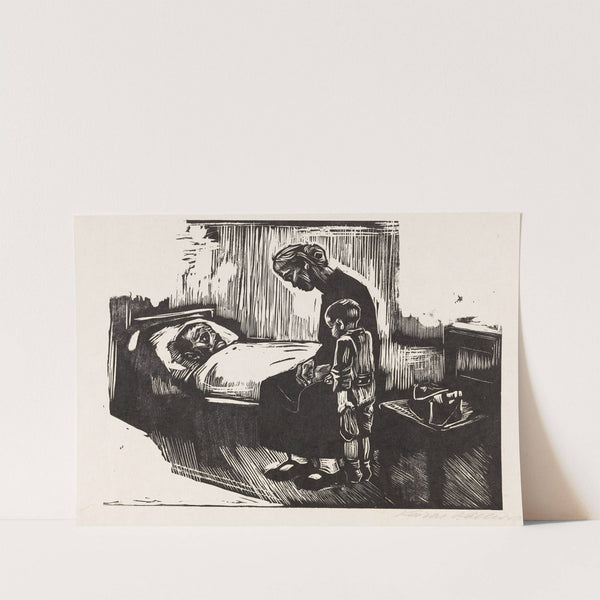 Besuch im Krankenhaus (1929) by Käthe Kollwitz