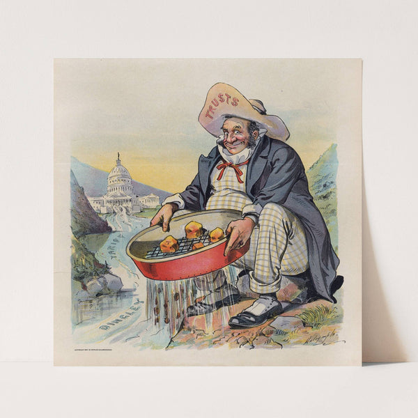 No wonder he was frightened off! (1899) by Louis Dalrymple