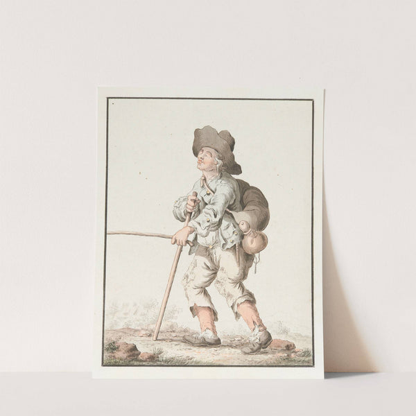 Bettler; Blinder Mann in zerlumpter Kleidung (1780) by Marquard Wocher