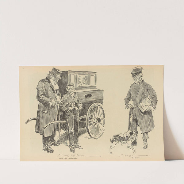 Between Times, Leicester Square (1893-1900) by Charles Dana Gibson