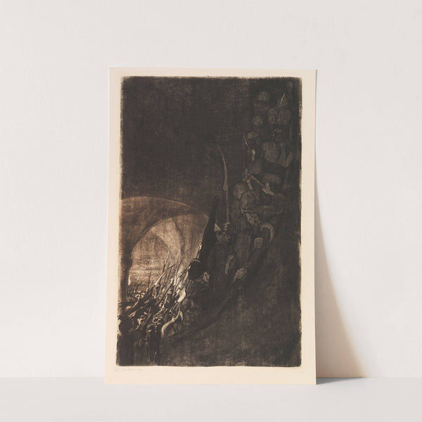 Bewaffnung in einem Gewölbe (1906) by Käthe Kollwitz