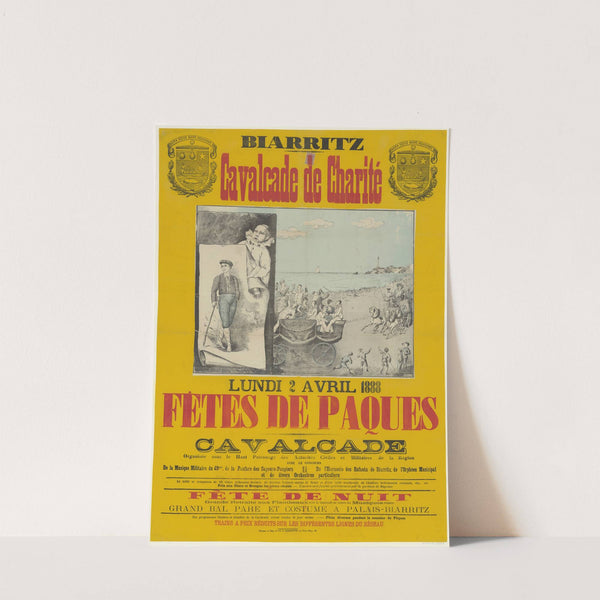 Biarritz. Cavalcade de charité. Lundi 2 avril 1888, fêtes de Pâques (1888) by Lith. A. Lamaignère