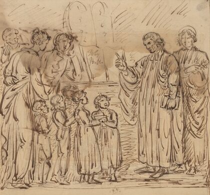Bible Lesson (recto) (1780-1790)